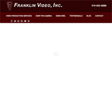 Tablet Screenshot of franklinvideo.com